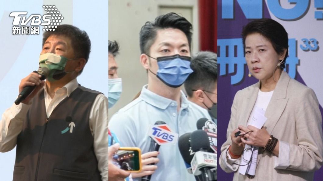 台北市長候選人陳時中、蔣萬安、黃珊珊。（圖／TVBS資料畫面）