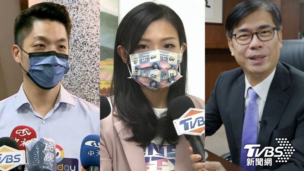 台北市長候選人蔣萬安（左）、新竹市長候選人高虹安（中）、高雄市長候選人陳其邁（右）。（圖／TVBS資料畫面）