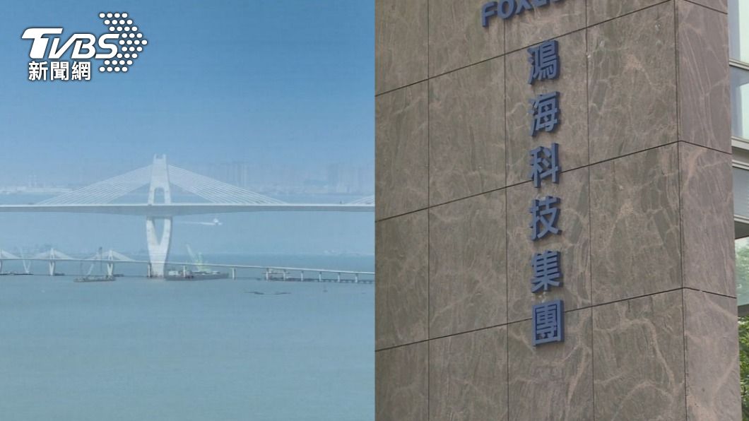今晚熱搜話題為金門大橋（左）、富士康（右）。（圖／TVBS）