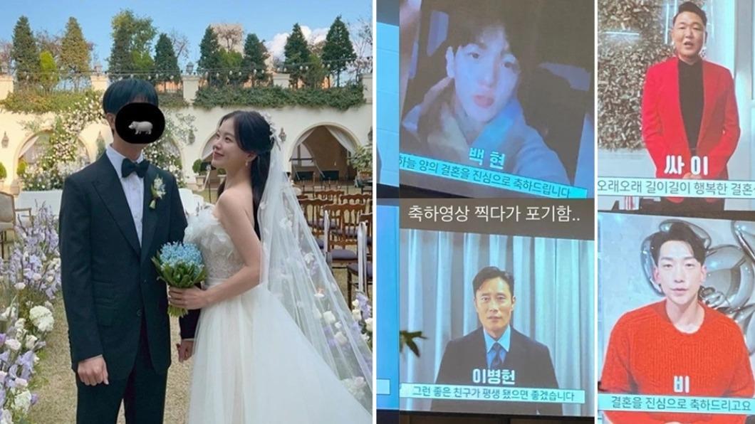 南韓大咖錄製影片祝福網紅天空新婚。（圖／翻攝天空IG、idol issue臉書）