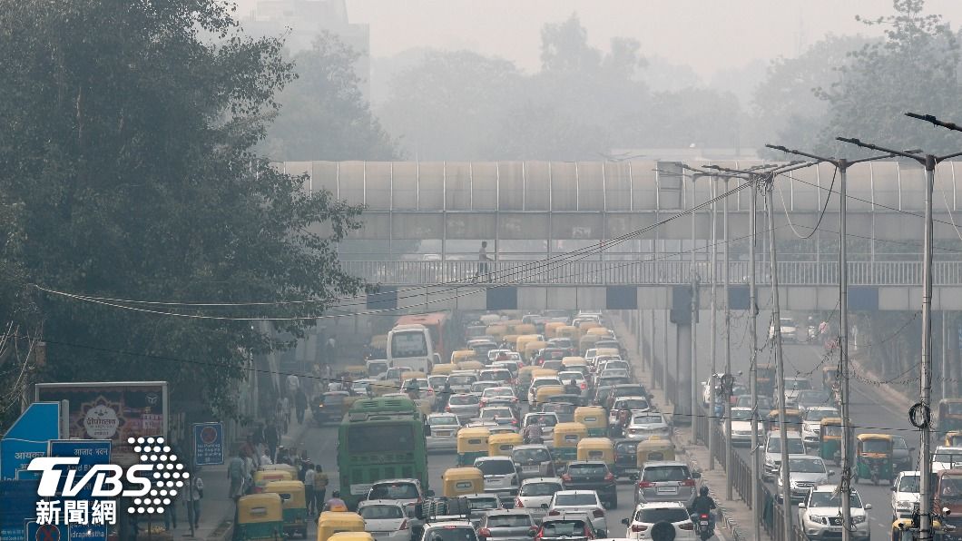 空汙始終是印度首都新德里最難堪的一塊。（圖/達志影像美聯社）