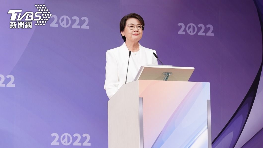 無黨籍台北市長候選人黃珊珊參加電視辯論會。（圖／TVBS）