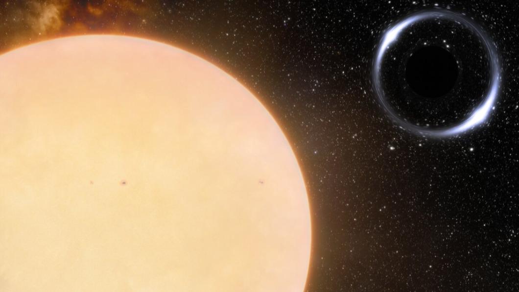 天文學家發現「迄今距離地球最近」的恆星黑洞「蓋亞BH1」（Gaia BH1），距離地球1560光年。（圖／翻攝自 推特@_AliveUniverse）