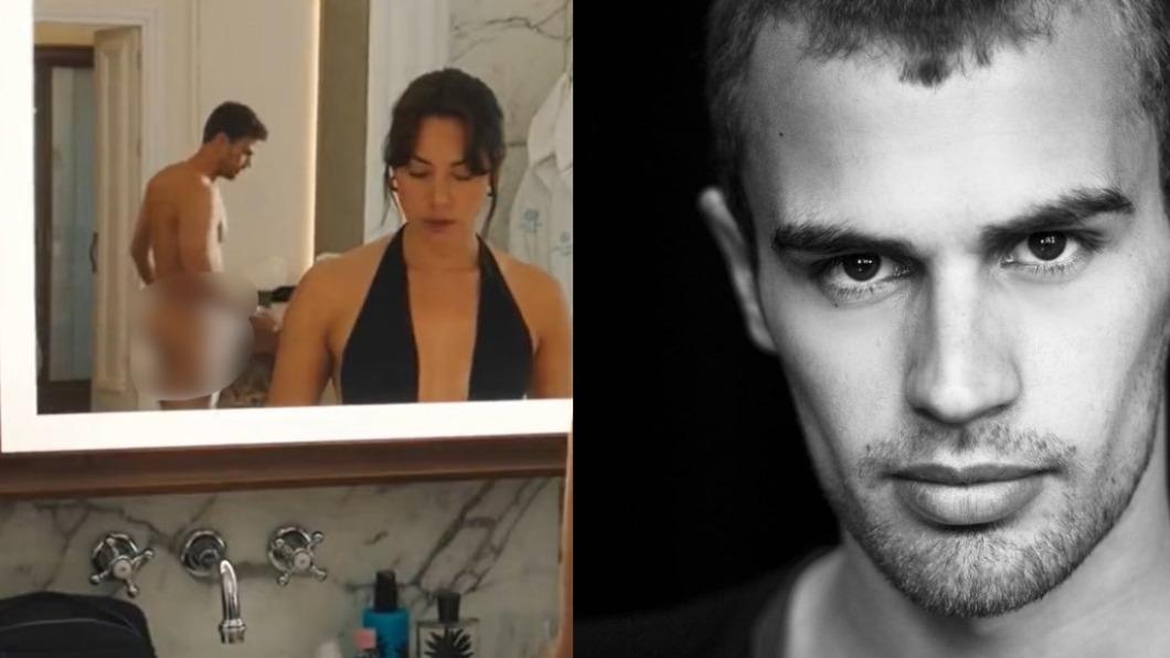 英國男星席歐詹姆斯因影集中的一幕爆紅。（圖／翻攝自推特、Theo James IG）