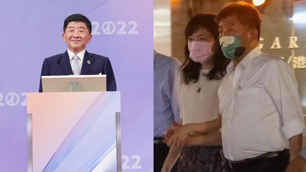 民進黨台北市長候選人陳時中「牽手人妻」風波持續延燒。（圖／TVBS、徐巧芯臉書）