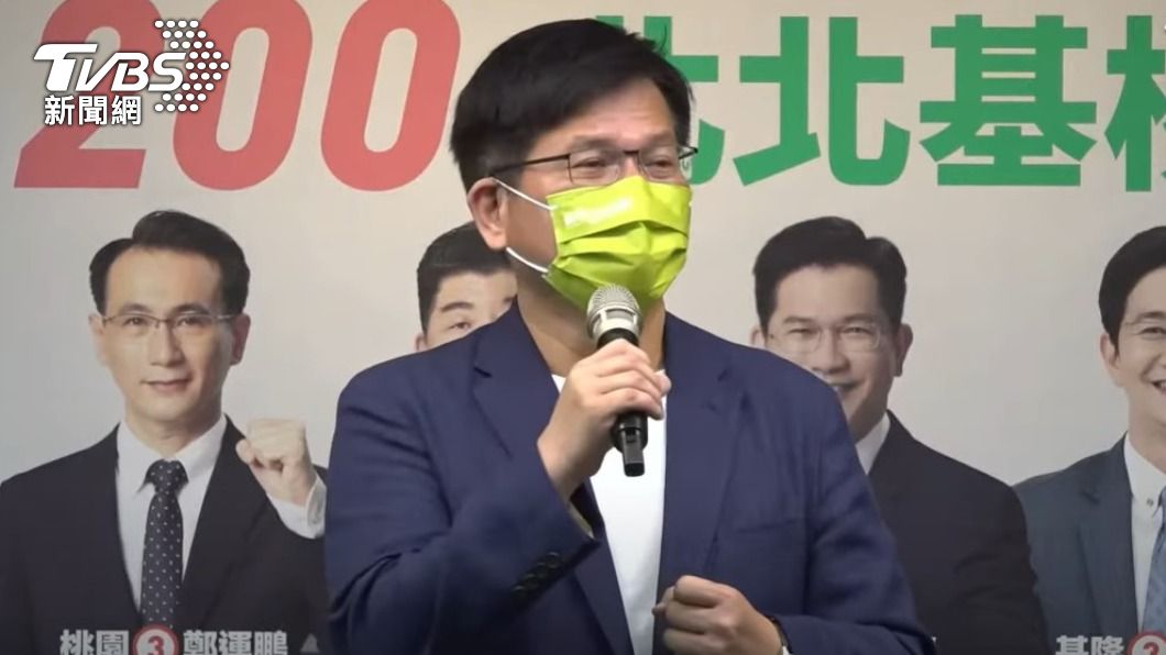 民進黨新北市長候選人林佳龍將對國民黨桃園市議員詹江村提告。（圖／TVBS）