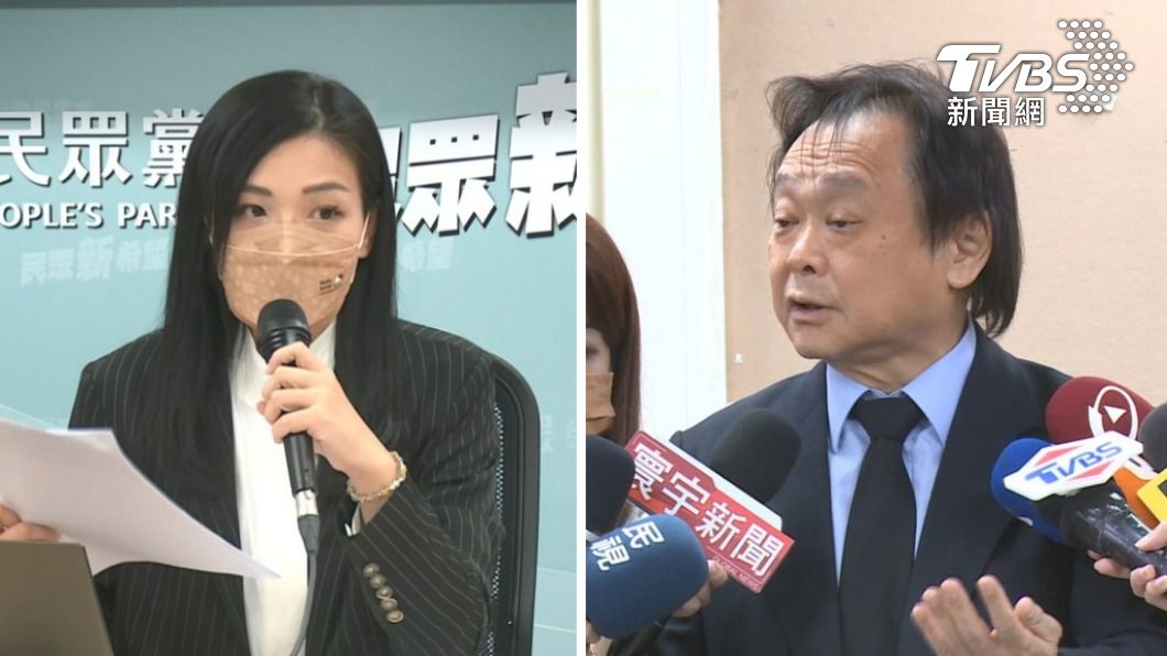 民眾黨新竹市長候選人高虹安（左）、台北市議員王世堅（右）。（圖／TVBS）