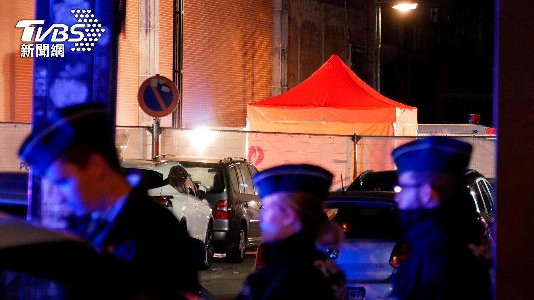 比利時布魯塞爾今天發生持刀攻擊警察案。（圖／達志影像美聯社）