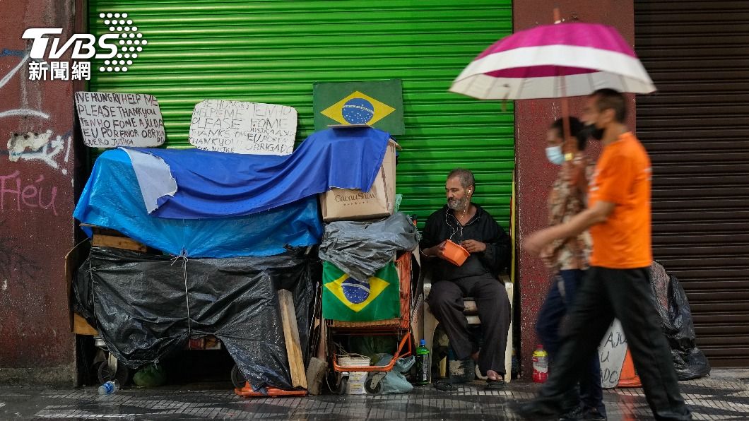 巴西赤貧人口2020年大減。（圖／達志影像美聯社）