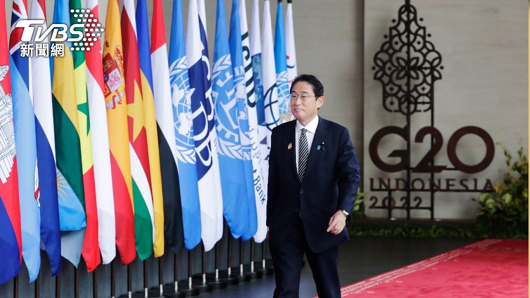 日本首相岸田文雄參加G20。(圖／達志影像美聯社)