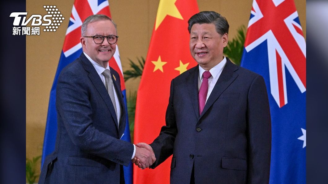 澳洲總理艾班尼斯G20會談習近平。（圖／達志影像美聯社）