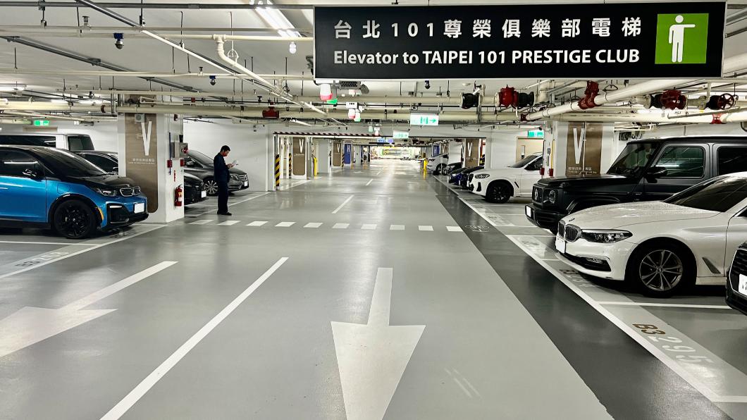 台北101停車場升級翻新。(圖／業者提供）