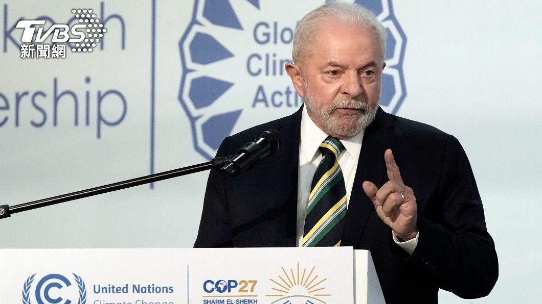 巴西總統魯拉爭取主辦2025聯合國氣候峰會。（圖／達志影像美聯社）