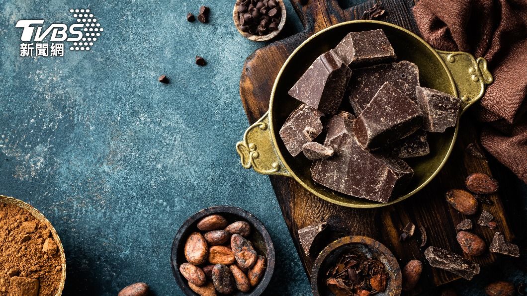含有可可固形物70%以上的黑巧克力對人體較好。（示意圖／shutterstock達志影像）
