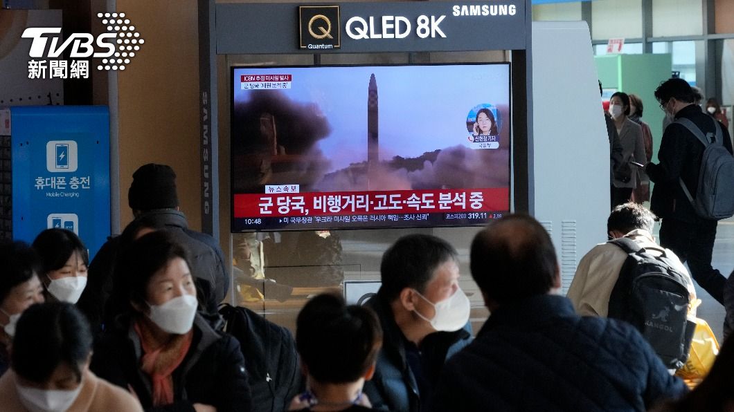 北韓頻頻發射飛彈。（圖／達志影像美聯社）