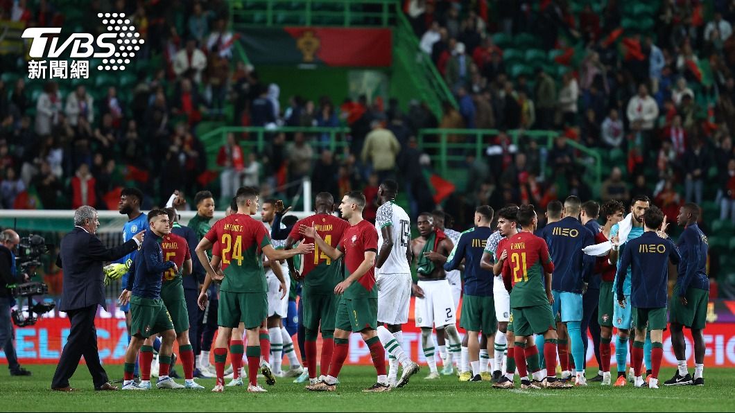 葡萄牙在世足熱身賽擊退奈及利亞。（圖／達志影像路透社）