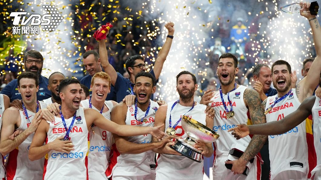 西班牙男籃拿下2022年歐錦賽冠軍。（圖／達志影像美聯社）