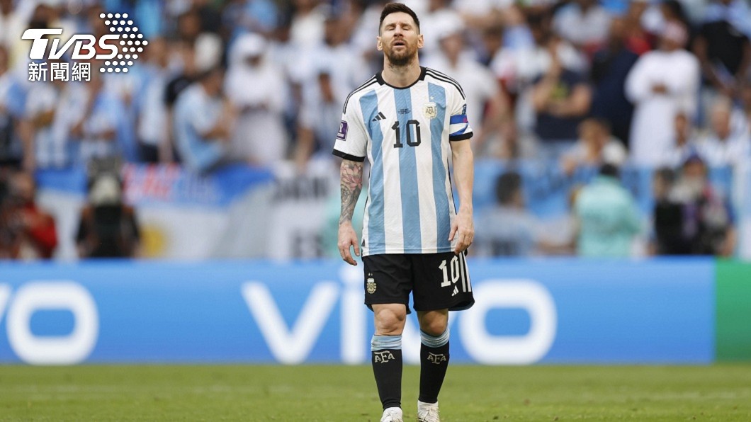 阿根廷在首戰意外敗給沙烏地阿拉伯陣中當家球星梅西十分沮喪。（圖／達志影像路透社）