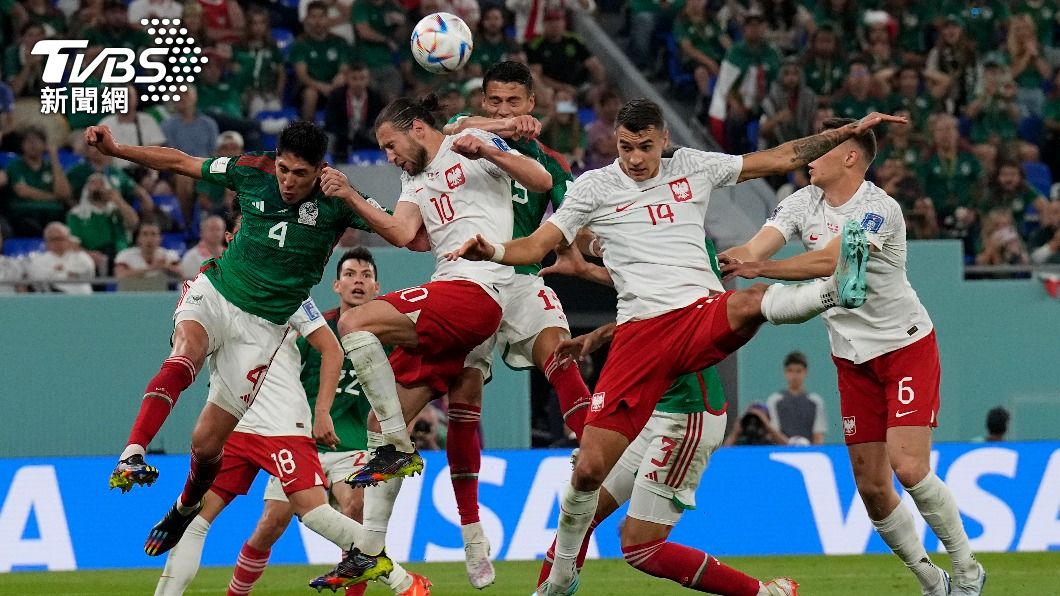 墨西哥、波蘭在世界盃足球賽以0比0言和。（圖／達志影像美聯社）