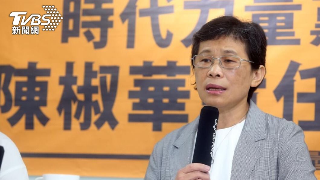 時代力量黨主席陳椒華27日晚間宣布辭任黨主席一職。（圖／中央社）