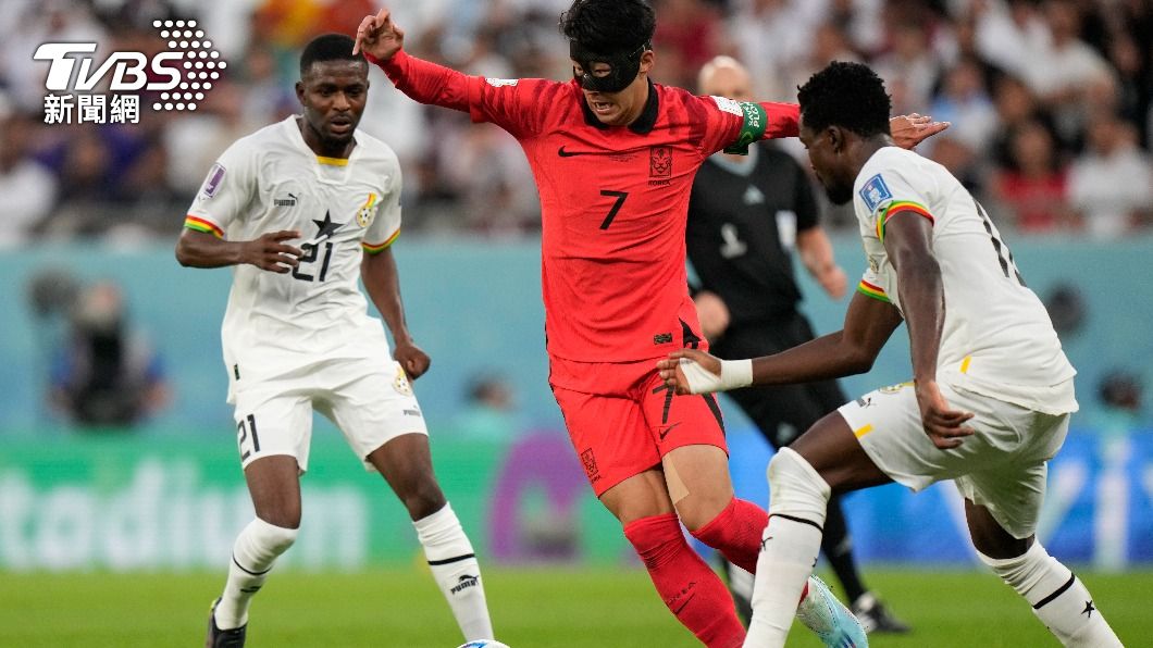 世界盃足球賽迦納以3比2擊退韓國。（圖／達志影像美聯社）