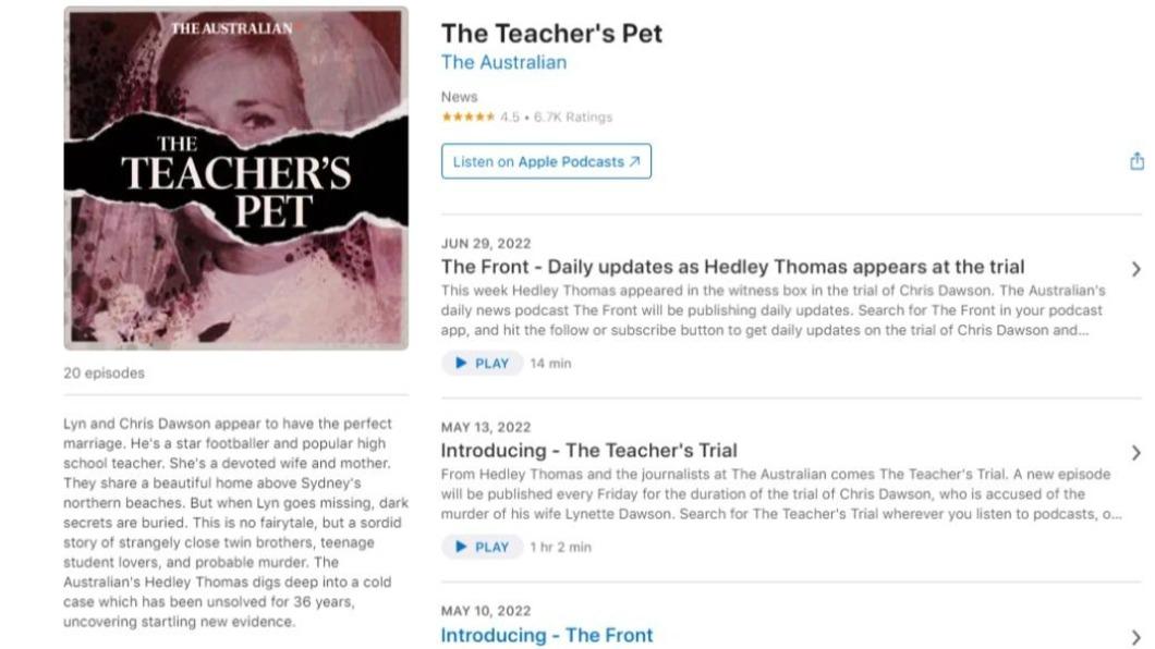 《老師的寵物》Podcast在2018年推出後，引發廣大輿論關注。（圖／翻攝自Apple Podcasts）