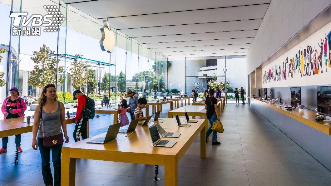 美國加州帕羅奧圖市蘋果（Apple）旗艦店遇劫。（示意圖／shutterstock達志影像）