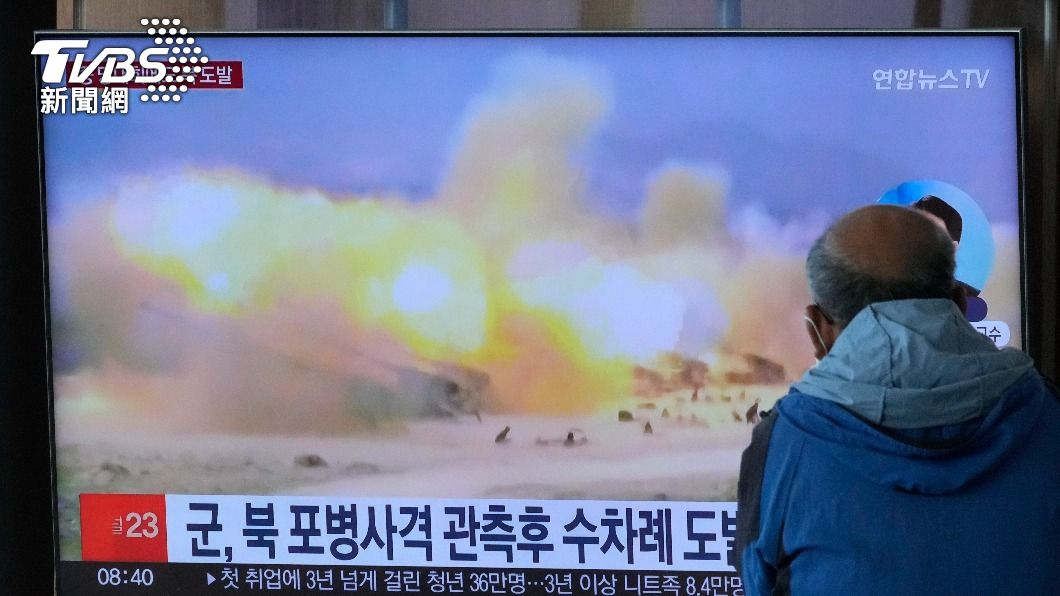 北韓又朝南韓發射砲彈。（資料照／達志影像美聯社）