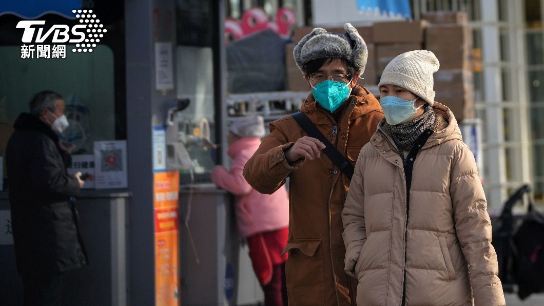 中國放寬防疫措施後北京街景。(圖/達志影像美聯社)