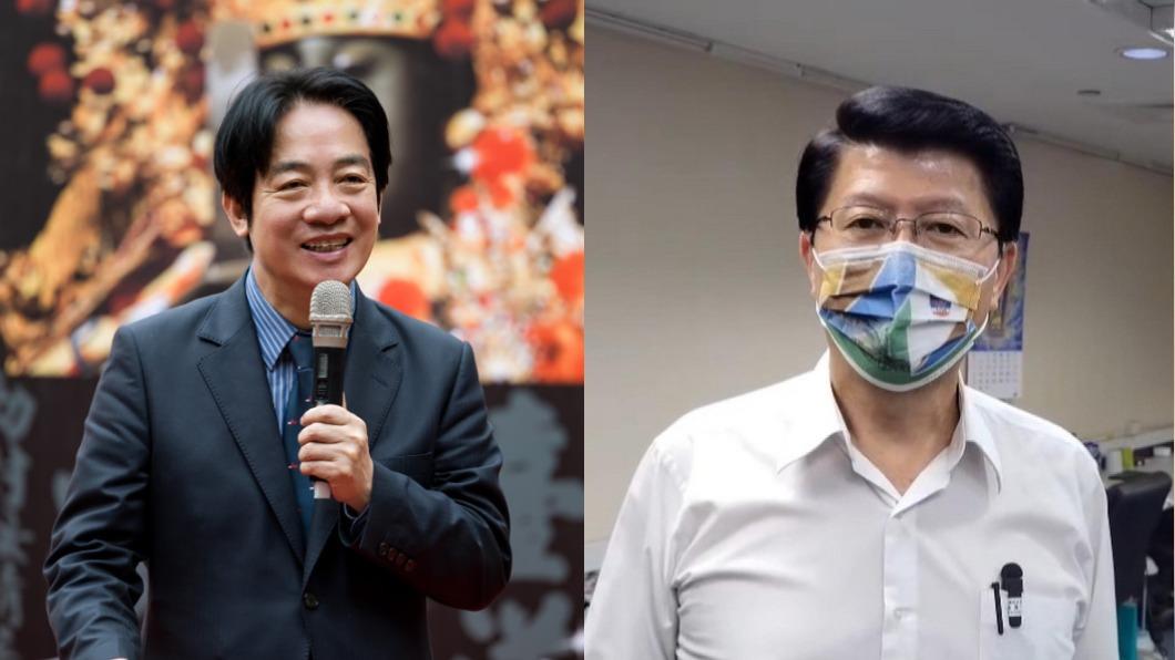 賴清德和謝龍介過去在台南曾數度交鋒。（圖／翻攝自賴清德臉書、TVBS資料畫面）