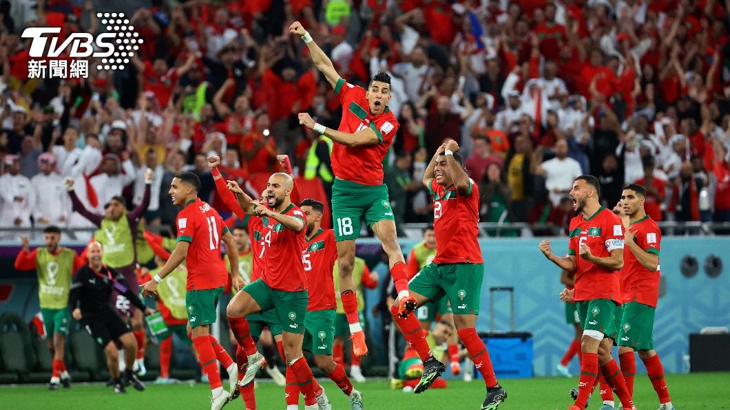 摩洛哥8強賽對上葡萄牙。（圖／達志影像路透社）