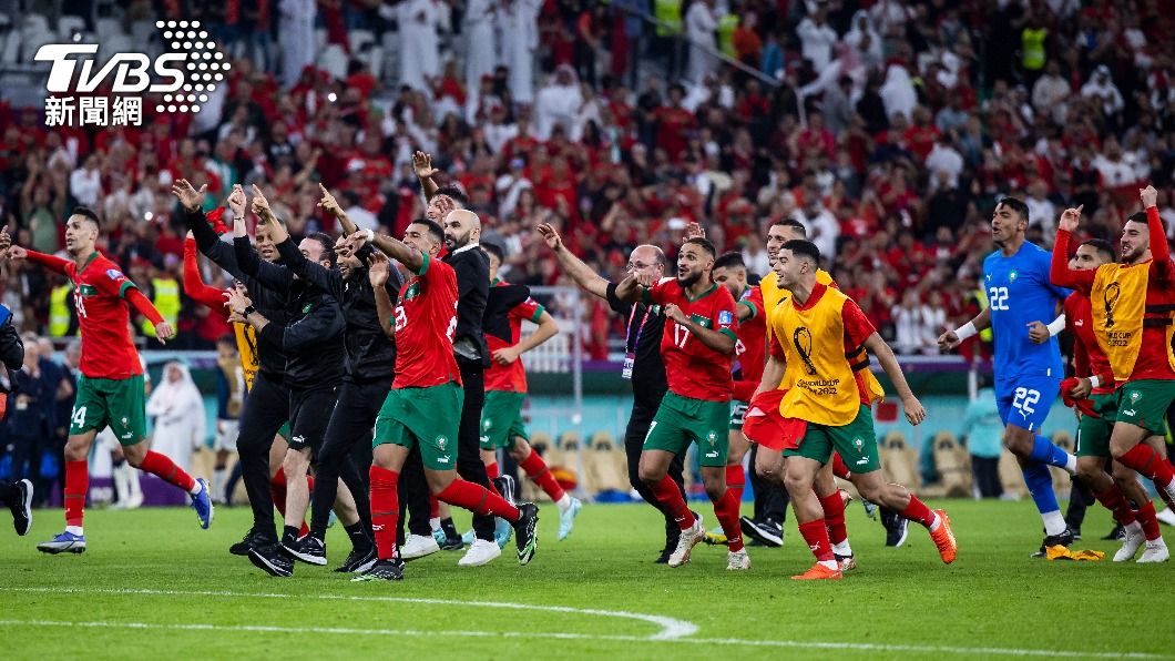 摩洛哥為史上第一支闖進世足4強的非洲和阿拉伯球隊。（圖／達志影像美聯社）