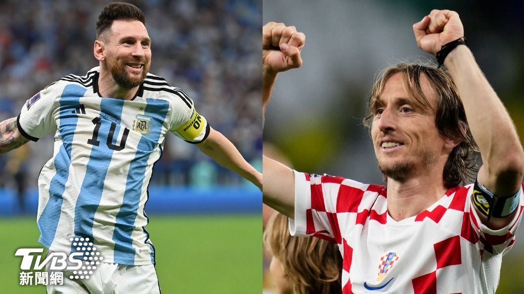 兩大傳奇球星梅西（左）與莫德里奇（右）對決，讓阿根廷與克羅埃西亞比賽增添不少話題。（圖/達志影像美聯社）