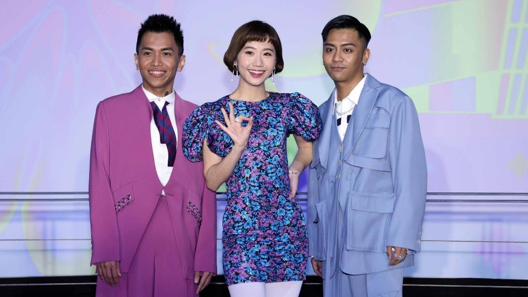 阿拉斯（左起）、Lulu、布萊克薛薛將同台主持台北跨年。（圖／臺北市政府觀傳局提供）