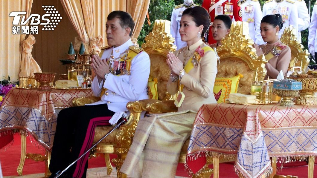 泰國王室證實泰王和王后確診。（圖／達志影像美聯社）