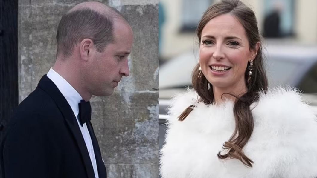 威廉王子（Prince William）低調參加前女友蘿絲（Rose Farquhar）的婚禮。（圖／翻攝自《每日郵報》）