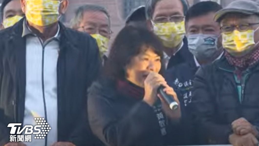 黃敏惠昨選前之夜呼籲選民支持。（圖／TVBS資料畫面）