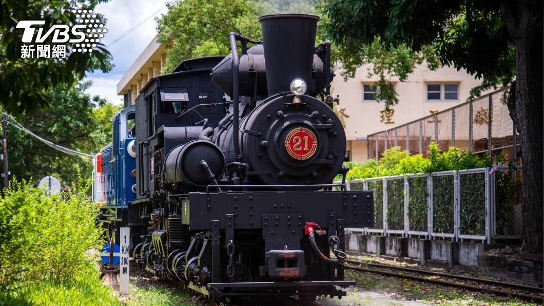 阿里山林鐵21號蒸汽火車將於林鐵通車110週年慶中復駛啟用。（圖／中央社）