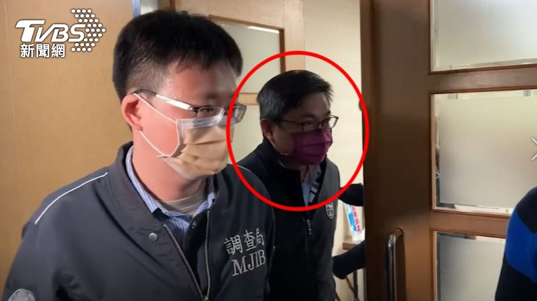 台南經發局長陳凱凌涉貪遭聲押。（圖／TVBS）