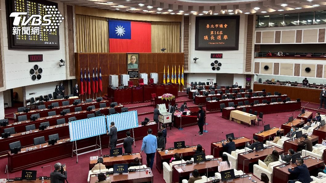 台北市議會今天舉行議長選舉。（圖／方炳超攝）