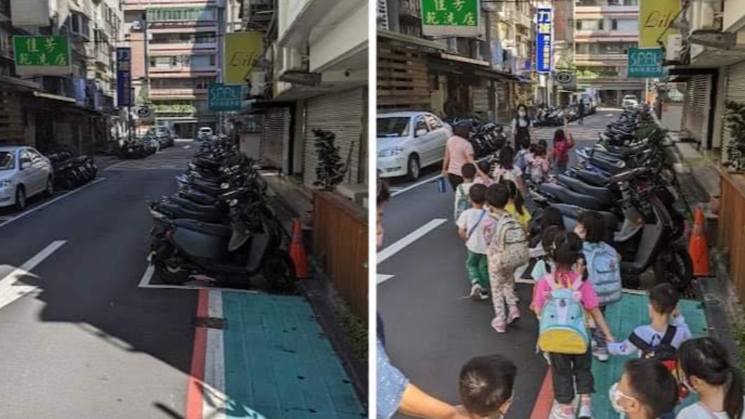 台北市松山區某巷弄再度登上「都市地獄版」。（圖／翻攝自Reddit）