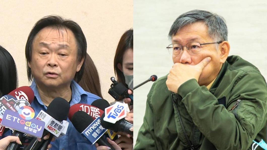 台北市議員王世堅（左）、前台北市長柯文哲（右）。（圖／TVBS、翻攝自柯文哲臉書）