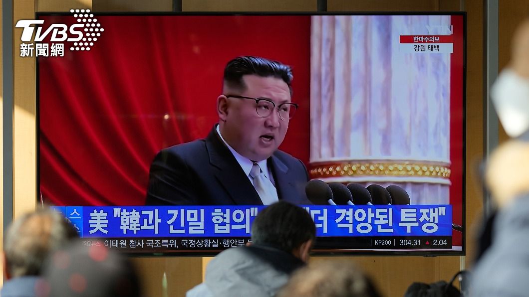 北韓領導人金正恩宣布2023年重大政策。（圖／達志影像美聯社）
