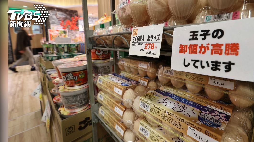 日本雞蛋批發價格持續高漲。（圖／達志影像美聯社）