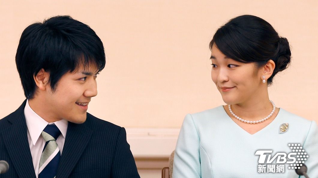 日本的真子公主與夫婿小室圭。（圖／達志影像美聯社）
