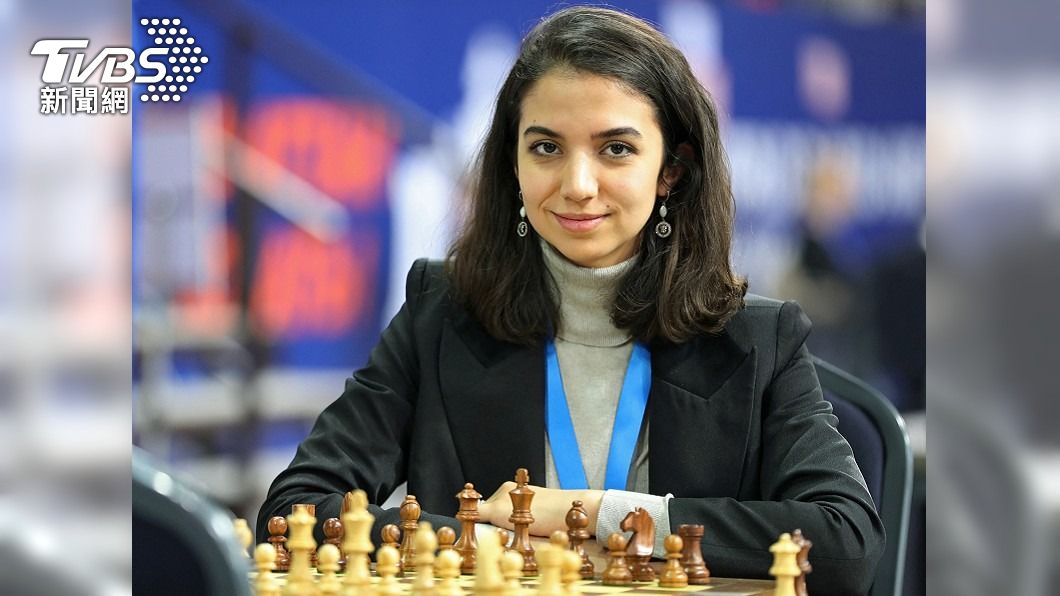 伊朗西洋棋女子選手哈德。（圖／達志影像路透社）