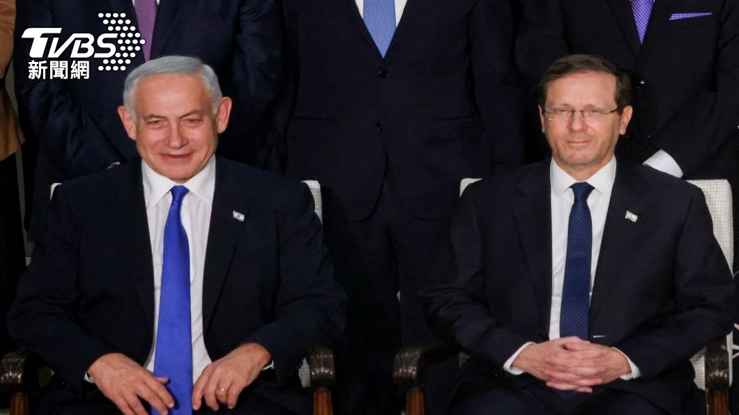 以色列鷹派政壇老將納坦雅胡今天宣誓就任總理。（圖／路透社）