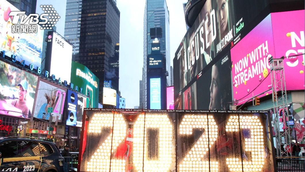 紐約時代廣場今年跨年活動未限制人流。（圖/達志影像美聯社）