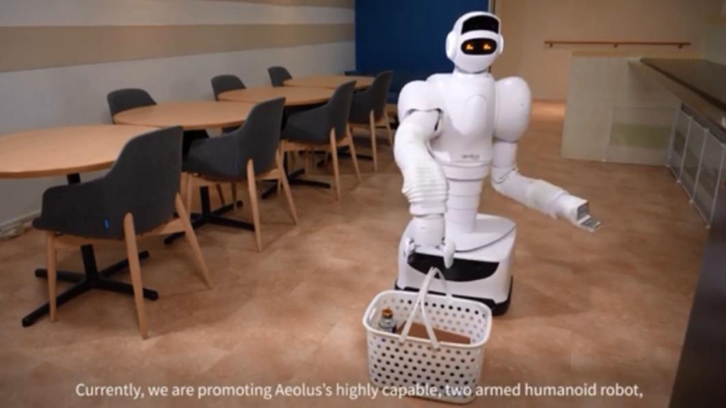 「aeo」雙臂機器人登上2023CES。（圖／翻攝自 Aeolus Robotics YouTube）