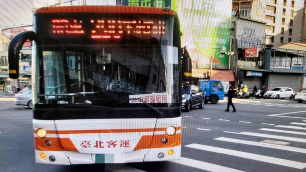 台中客運209路公車今發生碰撞行人事故。（圖／台中市政府提供）